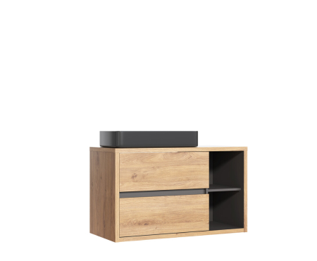 Promotii - Set mobilier 100 cm cu lavoar de blat Devon COMAD SET-DV B 100CM UN.6275 BLACK