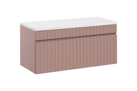 Promotii - Set Mobilier Baie Iconic Rose 100 cm, Trandafir Antic - COMAD