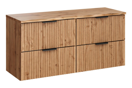 Promotii - Set Mobilier Baie Adel Oak 120 cm, cu blat, Stejar Wotan - COMAD