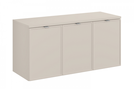 Seturi mobilier baie - Set mobilier baie 120 cm, finisaj Bella Cashmere, cu blat, COMAD