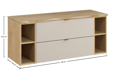 Set mobilier 120 cm cu blat Dalia Cashmere COMAD SET-DC B NAT CREMONA 120CM [2]