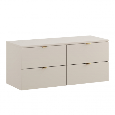 Seturi mobilier baie - Set mobilier baie 120cm Dalia Cashmere cu blat COMAD