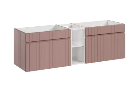 Promotii - Set Mobilier Baie Iconic Rose 140 cm, Trandafir Antic - COMAD