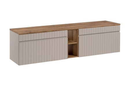 Promotii - Set mobilier 180 cm cu blat Iconic Cashmere COMAD SET - ICC B 180 CM 81-01 COAST EVOKE OAK