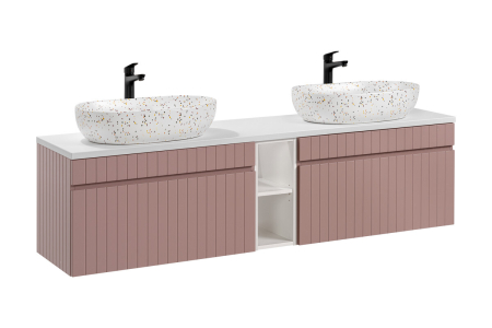 Promotii - Set mobilier 180 cm cu lavoare de blat Iconic Rose COMAD SET -ICR B 180 CM LILI-MW21 81-01 WHITE