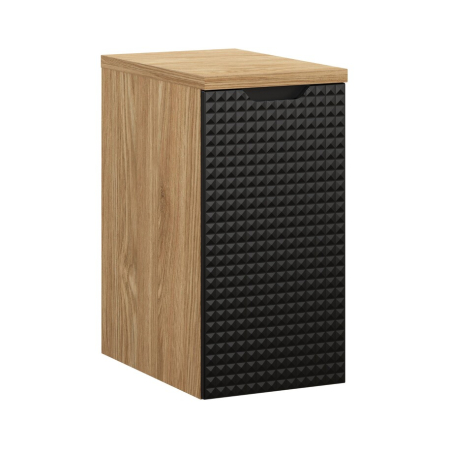Promotii - Set Mobilier Luxor Black 30 cm, cu blat, Negru Mat, Stejar Uleiat - COMAD