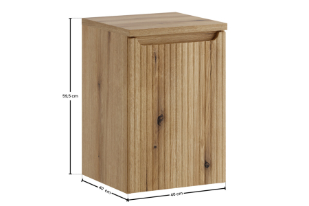 Set Mobilier Baie Nova Coast Evoke 40 cm, cu blat, Stejar - COMAD [3]