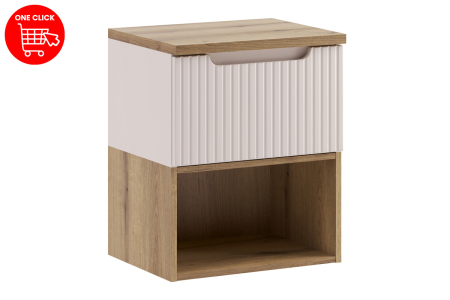 Set Mobilier Baie Nova Cashmere 50 cm, cu Blat, Cașmir Mat - COMAD [1]