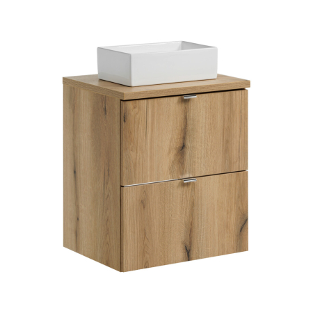 Promotii - Set mobilier 50 cm cu blat și lavoar Gaja pe blat Nova Oak COMAD SET-NOA B OAK 50CM S UN GAJA 35 SW