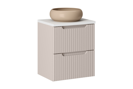 Promotii - Set mobilier 50 cm cu blat și lavoar Wiki pe blat Nova Cashmere COMAD SET-NOCBWHITE50CMSUNWIKICKIC