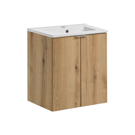 Promotii - Set Mobilier Nova Oak 50 cm, cu lavoar, Stejar - COMAD