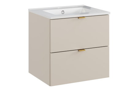 Produse - Set Mobilier Baie DALIA CASHMERE 50 cm, cu lavoar, Casmir Mat - COMAD