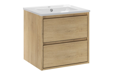 Produse - Set Mobilier Baie Viola Cremona 50 cm, cu lavoar, Stejar Cremona - COMAD