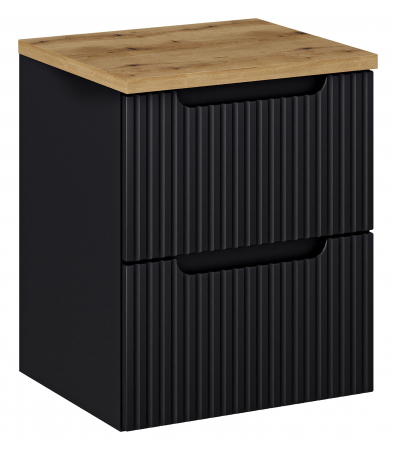 Seturi mobilier baie - Set mobilier baie 50cm cu blat Nova Black