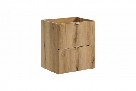 Set mobilier baie 100cm cu blat, 2 lavoare Gaja și dulap înalt Nova Oak [1]