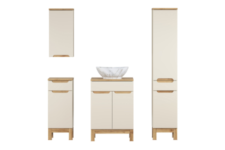 Set mobilier 60 cm cu blat, lavoar pe blat Pati și dulap înalt Bali Cashmere COMAD SET-BAC B WOTAN 60CM UN PATI HC LC [1]