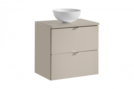 Seturi mobilier baie - Set mobilier baie 60 cm cu blat și lavoar Domi Viva Cashmere