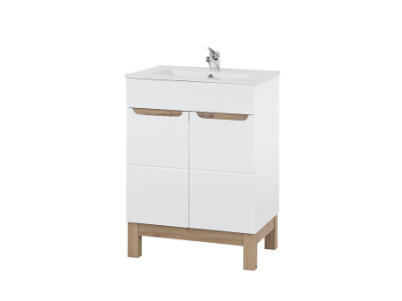 Promotii - Set mobilier 60 cm cu lavoar Bali White COMAD SET-BW LAVA 60CM