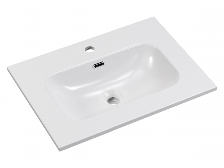 Set mobilier baie 60 cm, cu lavoar, model FLY, finisaj Bella Cashmere COMAD [2]