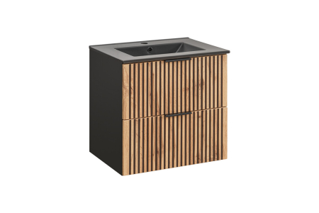 Produse - Set mobilier 60 cm cu lavoar Xilo COMAD SET-XIL LAVA BLACK 60CM