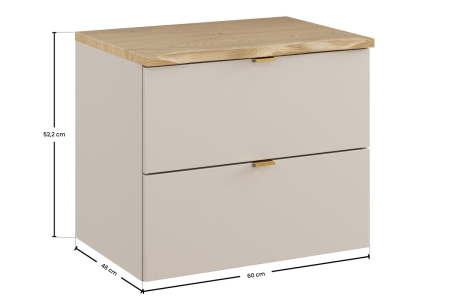 Set mobilier 60cm cu blat Dalia Cashmere COMAD SET-DC B NAT CREMONA 60CM [2]