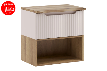 Set Mobilier Nova Cashmere 60 cm, cu blat, Cașmir Mat - COMAD [1]