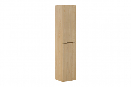 Set mobilier baie 120 cm cu lavoar tip mobilier SKY si dulap inalt baie, finisaj Nordic Cremona, COMAD [3]