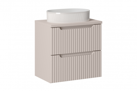 Seturi mobilier baie - Set mobilier baie 60cm cu blat și lavoar Beyond  Nova Cashmere
