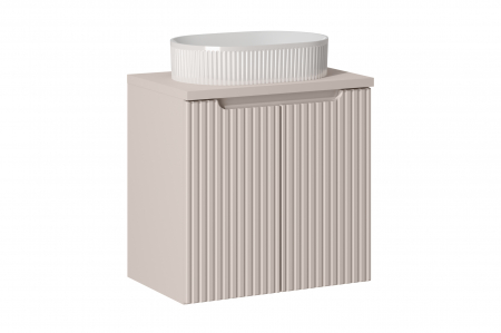 Seturi mobilier baie - Set mobilier baie 60cm cu blat și lavoar Beyond Nova Cashmere