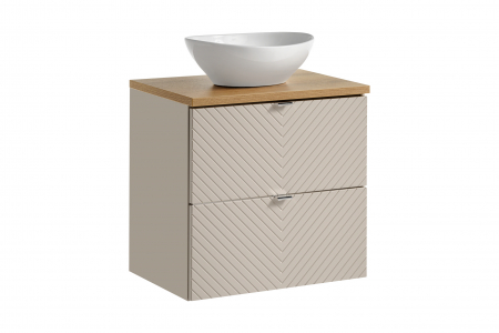 Seturi mobilier baie - Set mobilier baie 60cm cu blat și lavoar Lola Viva Cashmere