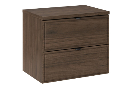 Mobilier Baie - Set Mobilier Baie Terra Villa 60 cm, cu Blat, Nuc Villa - COMAD