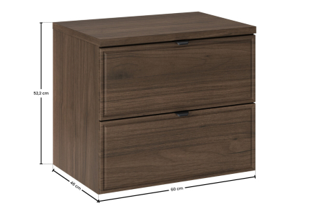 Set Mobilier Baie Terra Villa 60 cm, cu Blat, Nuc Villa - COMAD [2]