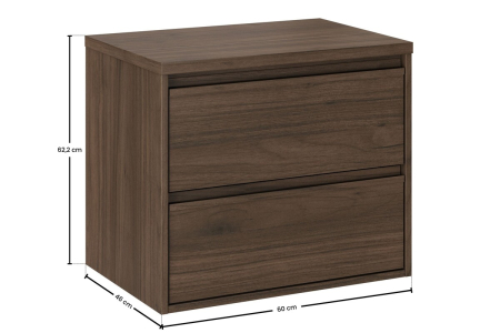 Set Mobilier Viola Villa 60 cm, cu blat, Nuc Villa - COMAD [2]
