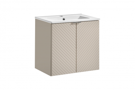 Seturi mobilier baie - Set mobilier baie 60cm cu dulap lavoar Viva Cashmere