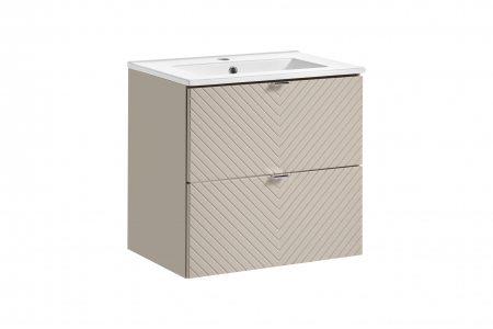 Seturi mobilier baie - Set mobilier baie 60cm cu dulap lavoar Viva Cashmere