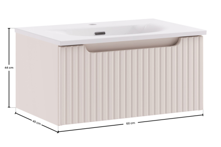 Set mobilier 60cm cu lavoar încorporat SKY Nova Cashmere COMAD SET-NOC 60CM 1S SKY 3 [2]
