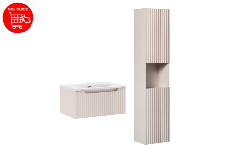 Set mobilier 60cm cu lavoar încorporat SKY și coloană de baie Nova Cashmere COMAD SET-NOC 60CM 1S SKY 3 HC [1]