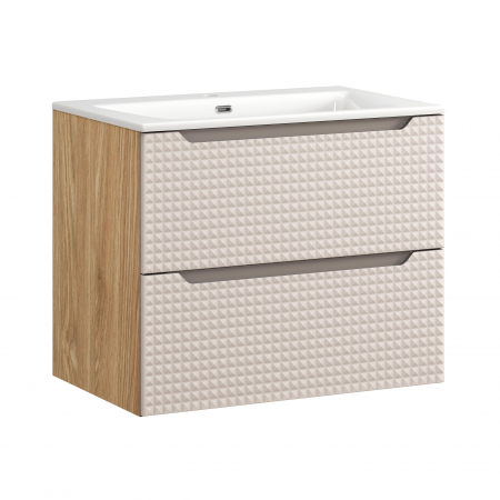 Seturi mobilier baie - Set mobilier baie 70cm cu dulap lavoar Luxor Beige