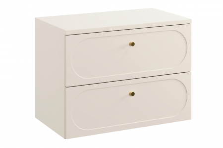 Seturi mobilier baie - Set mobilier baie 80 cm, cu blat Donna Sand, COMAD
