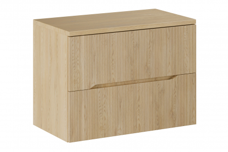 Seturi mobilier baie - Set mobilier baie 80 cm cu blat, finisaj Nordic Cremona COMAD