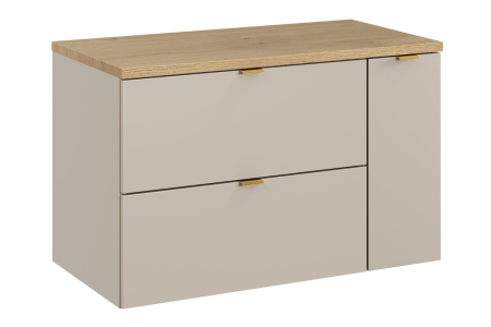 Promotii - Set mobilier 80 cm cu blat și coloană cargo Dalia Cashmere COMAD SET-DC B CREMONA 80CM LC