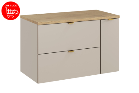 Set mobilier 80 cm cu blat și coloană cargo Dalia Cashmere COMAD SET-DC B CREMONA 80CM LC [2]