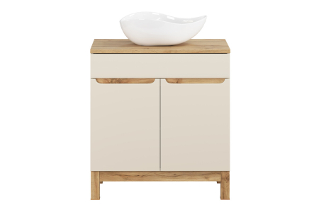 Set mobilier 80cm cu blat, lavoar pe blat Cloud și dulap înalt Bali Cashmere COMAD SET-BAC B WOTAN 80CM UN CLOUD HC LC [1]
