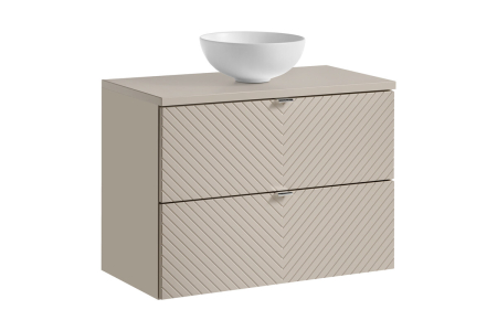 Produse - Set mobilier 80 cm cu blat și lavoar pe blat Domi Viva Cashmere COMAD SET-VICBCASHMERE80CMSUNDOMIIMW