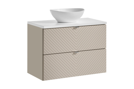 Produse - Set mobilier 80 cm cu blat și lavoar pe blat Lola Viva Cashmere COMAD SET-VIC B WHITE 80CM S UN LOLA GW
