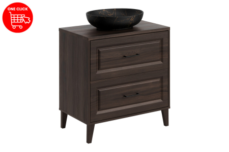 Set mobilier 80 cm cu blat și lavoar pe blat Mona Dorothy Ristretto SET-DOR B 80CM UN MONA COMAD [1]