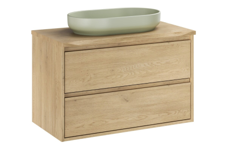 Produse - Set mobilier 80 cm cu blat și lavoar pe blat River Viola Cremona COMAD SET-VOC B NAT CREMONA 80CM UN RIVER