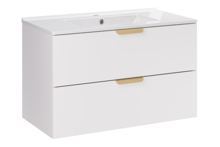 Promotii - Set mobilier 80 cm cu lavoar mobilier Lava Aster White COMAD SET-ASW 80CM LAVA