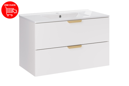 Set mobilier 80 cm cu lavoar mobilier Lava Aster White COMAD SET-ASW 80CM LAVA [1]