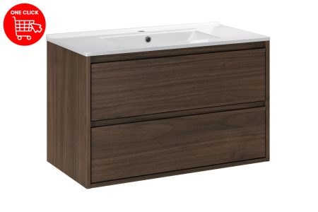 Set Mobilier Viola Villa 80 cm, cu lavoar, Nuc Villa - COMAD [1]